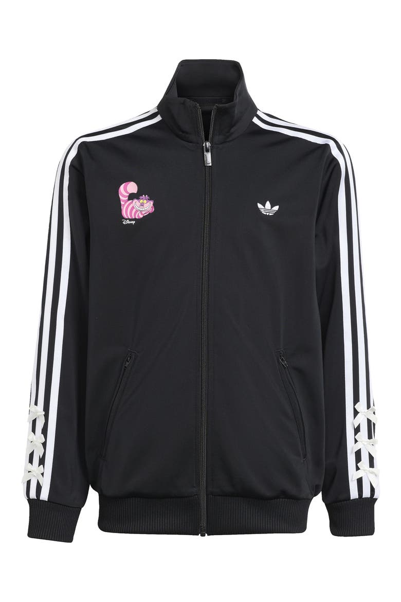 x Disney Alice in Wonderland Kids' Firebird Track Jacket, Main, color, BLACK/ WHITE