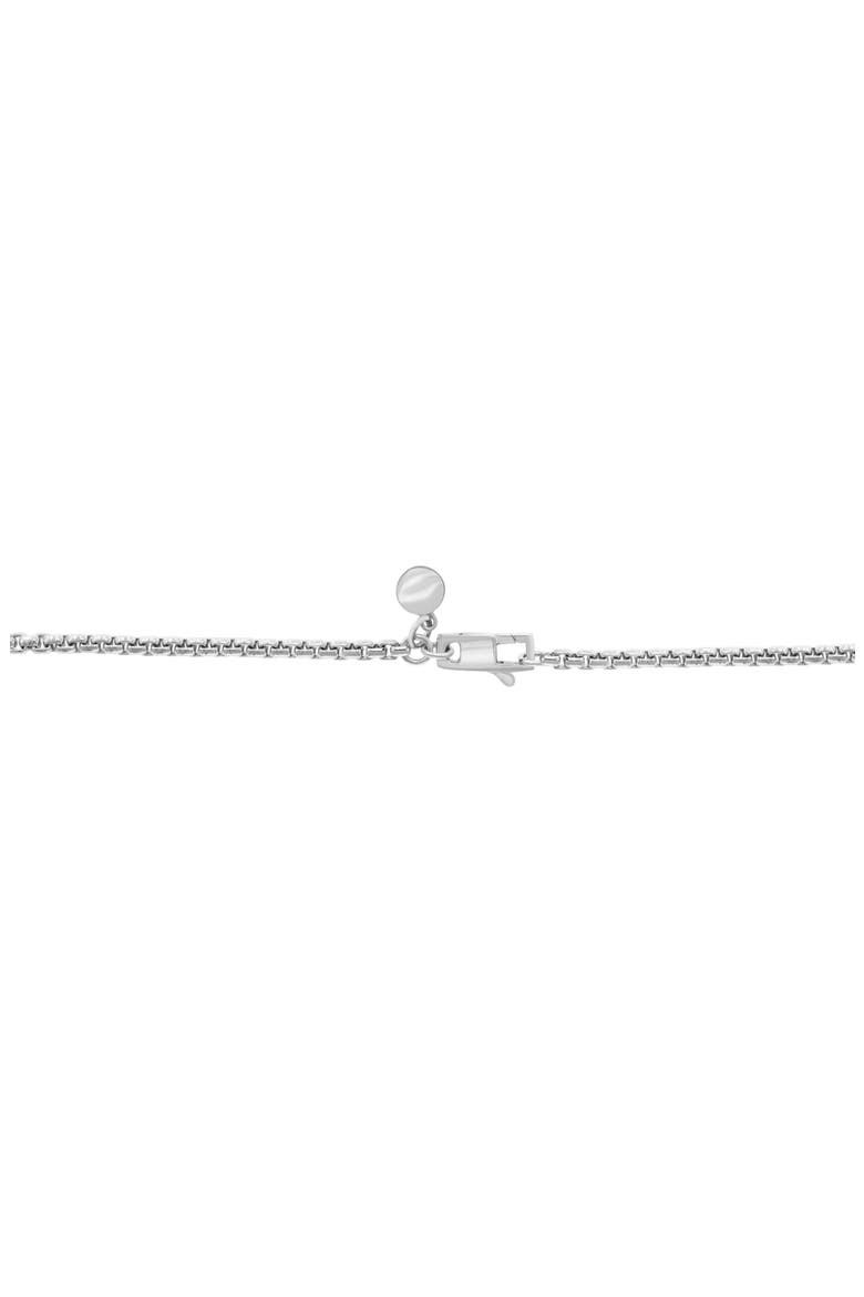 Sterling Silver White Sapphire Cross Pendant Necklace, Alternate, color, WHITE