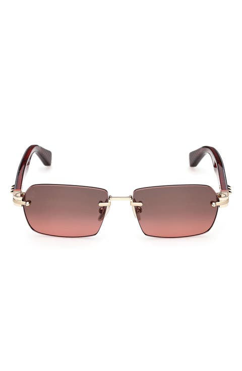 56mm Rectangular Sunglasses