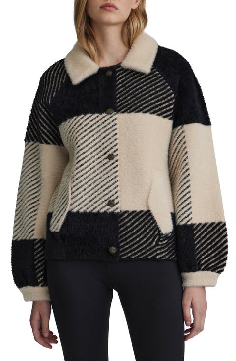 Eyelash Cropped Bomber Coatigan