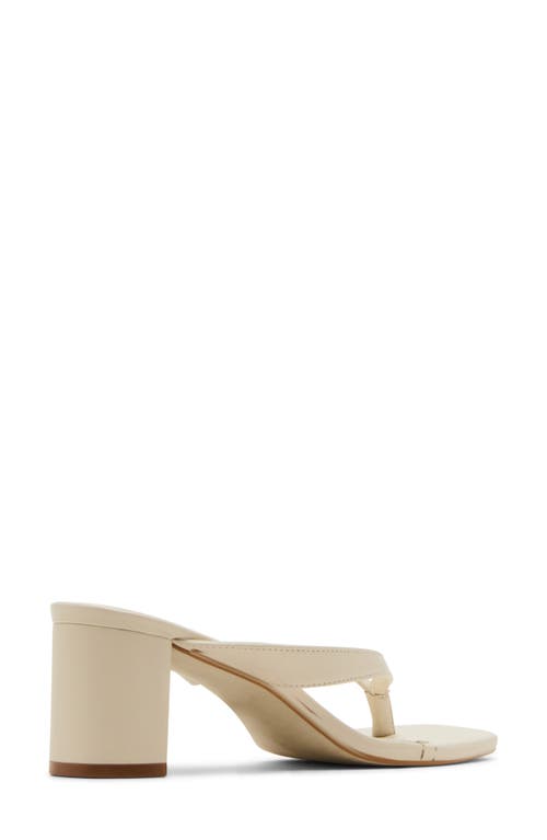 Steve Madden Dodie Block Heel Sandal In Bone Leather