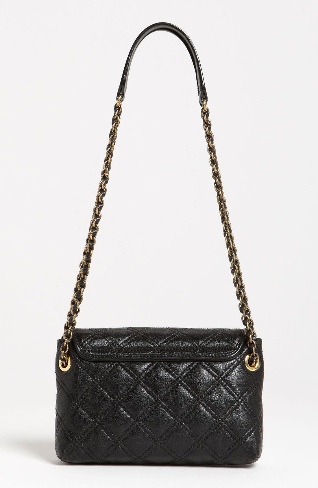 'Baroque - Single' Leather Shoulder Bag, Alternate, color, BLACK