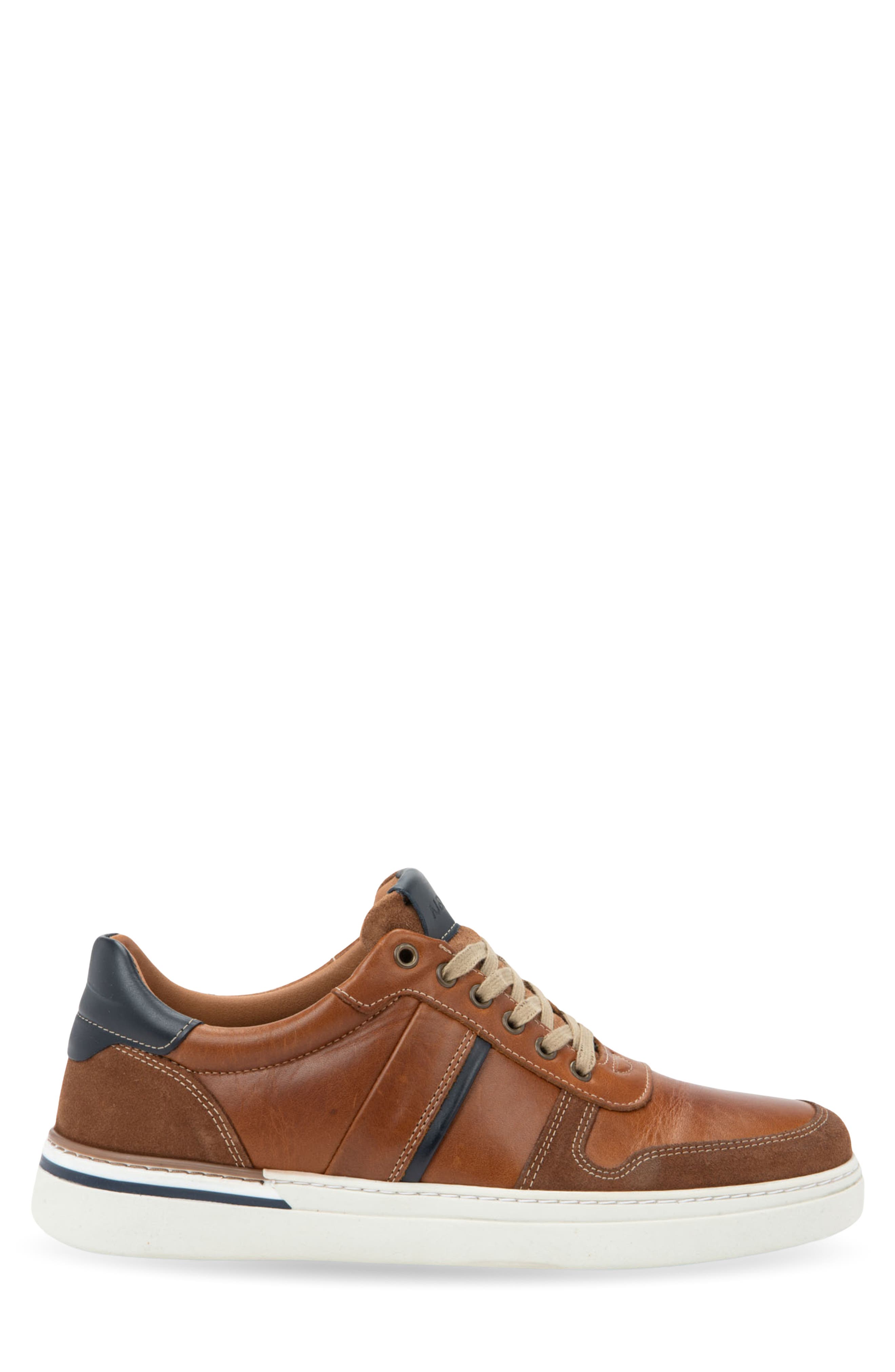 Swift Sneaker, Alternate, color, BROWN NAVY LEATHER COMBO