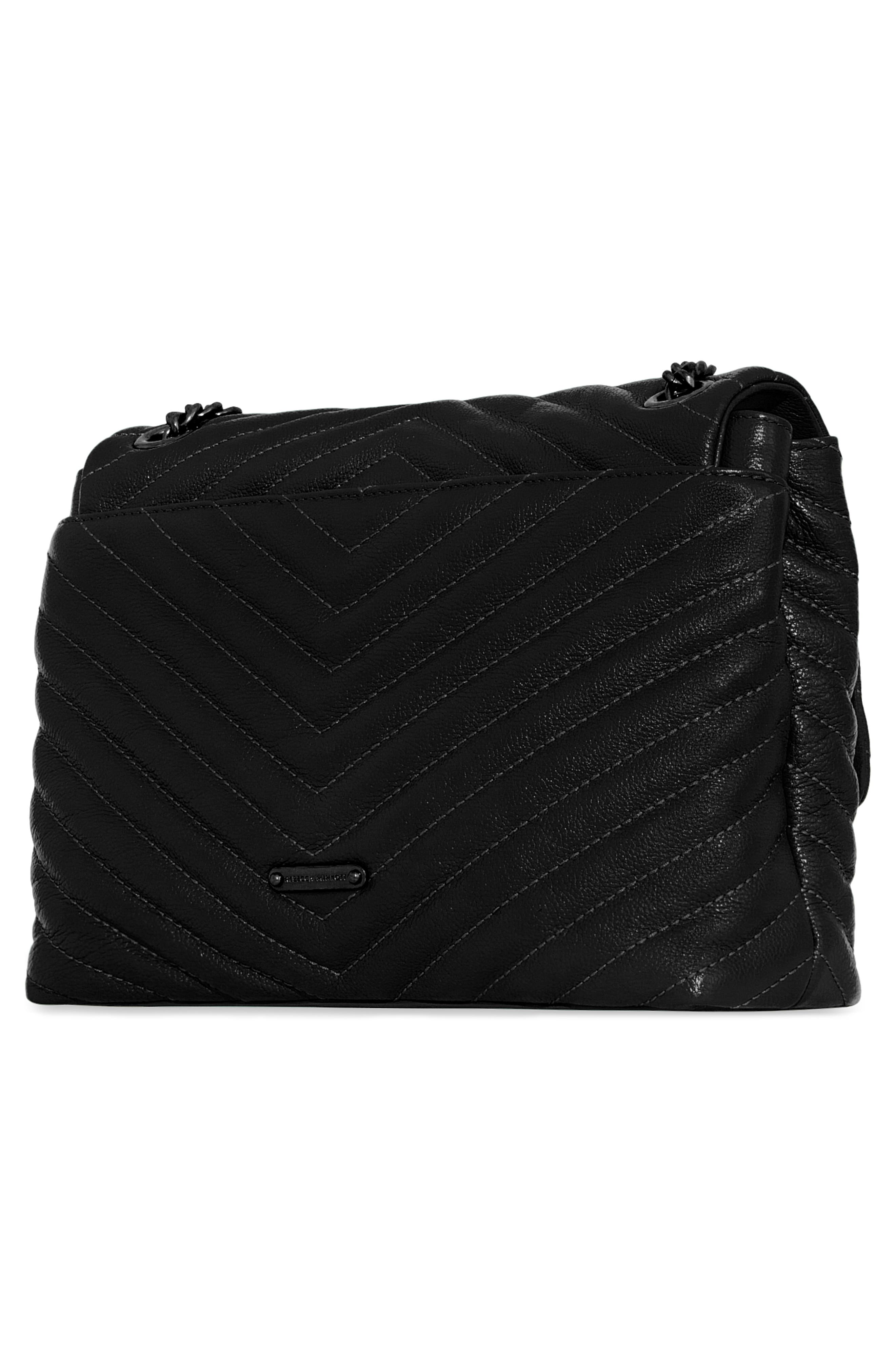 Rebecca Minkoff Edie Quilted Leather Convertible Crossbody Bag, Alternate, color, 