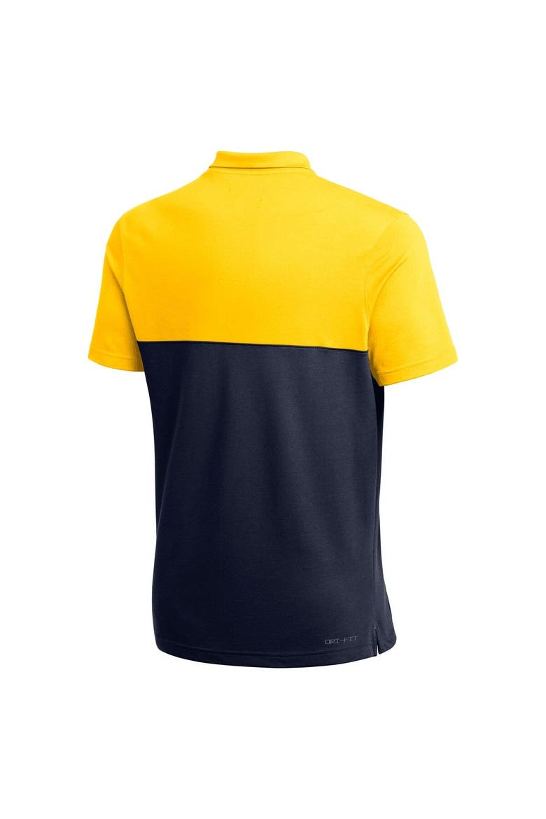 Men's Jordan Brand Maize Michigan Wolverines 2022 Coaches Performance Polo, Alternate, color, Maize