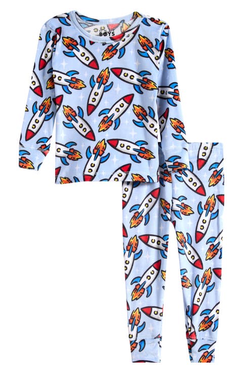 Kids' Luxe Goals Snug Fit Velour Pajamas