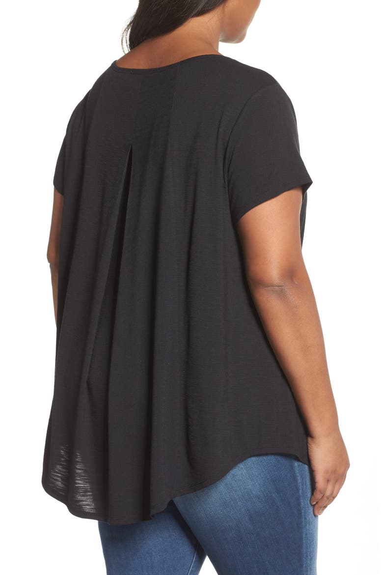 V-Neck Swing Tee, Alternate, color, BLACK