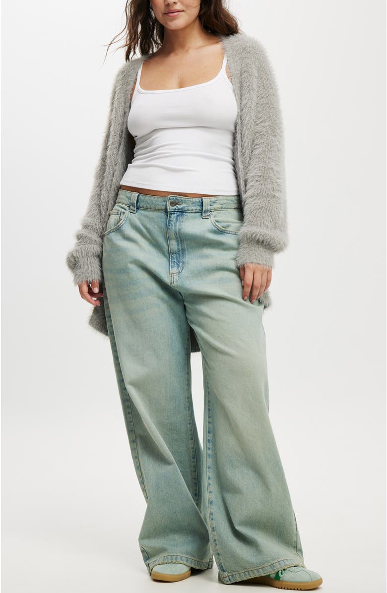 Cotton On Faux Hair Longline Cardigan, Alternate, color, 