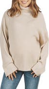 Angel Maternity Turtleneck Rib Maternity Sweater