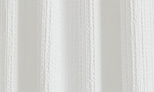 Dkny Pure Waffle Stripe Set Of 2 Cotton Curtain Panels In White