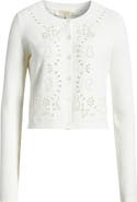 LoveShackFancy Leda Eyelet Cardigan