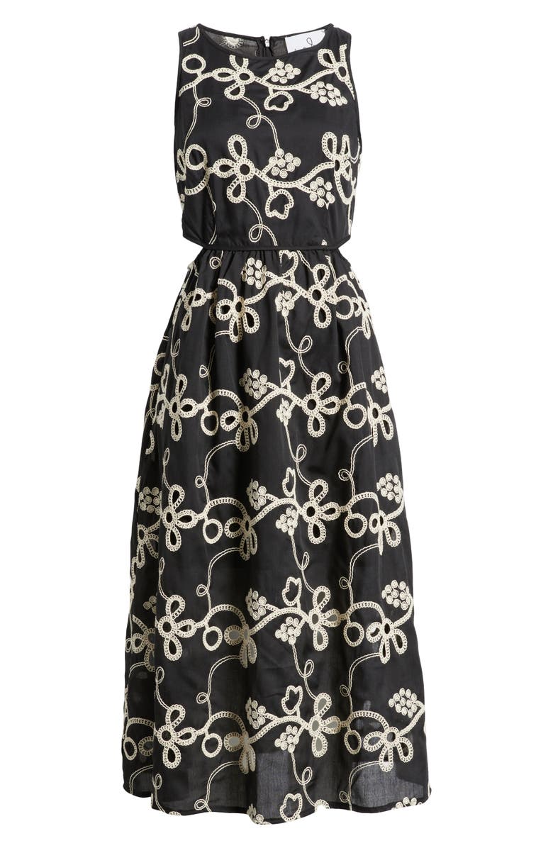 Sam Edelman Rope Embroidery Sleeveless Dress, Alternate, color, 