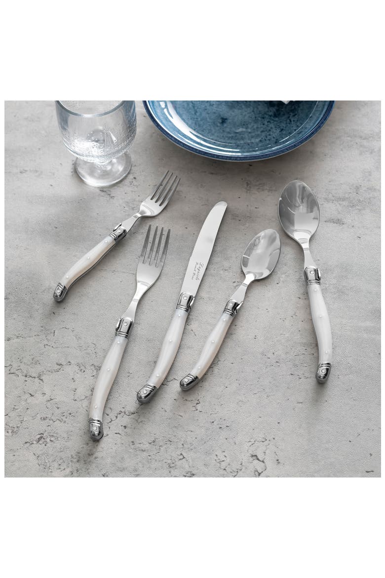 20-Piece Laguiole Connoisseur Flatware Set, Alternate, color, PEARL WHITE