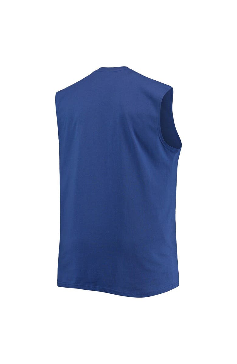 PROFILE Men's Royal New York Giants Big & Tall Muscle Tank Top, Alternate, color, 