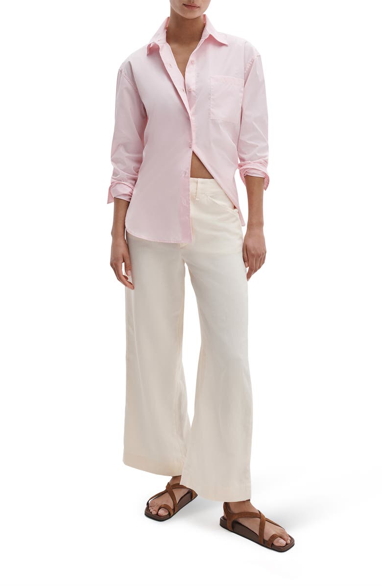 rag & bone Allison Ankle Wide Leg Pants, Alternate, color, Ivory