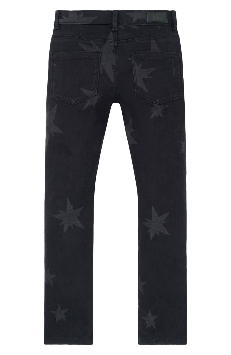 RtA Kids' Benson Skinny Jeans, Alternate, color, Black Allover Star