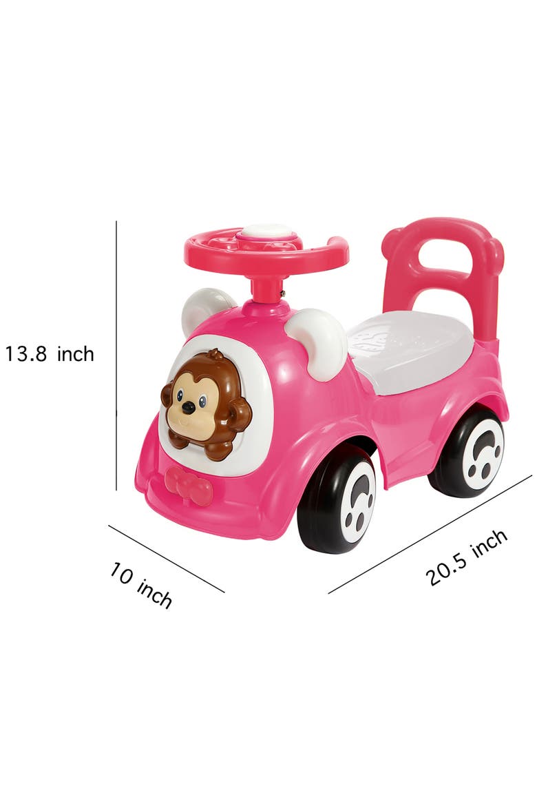 Push & Ride Racer Ride On Vehicle, Pink, Alternate, color, Multicolored