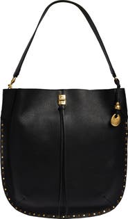 Rebecca Minkoff Slim Darren Stud & Tiger's Eye Embellished Hobo Bag