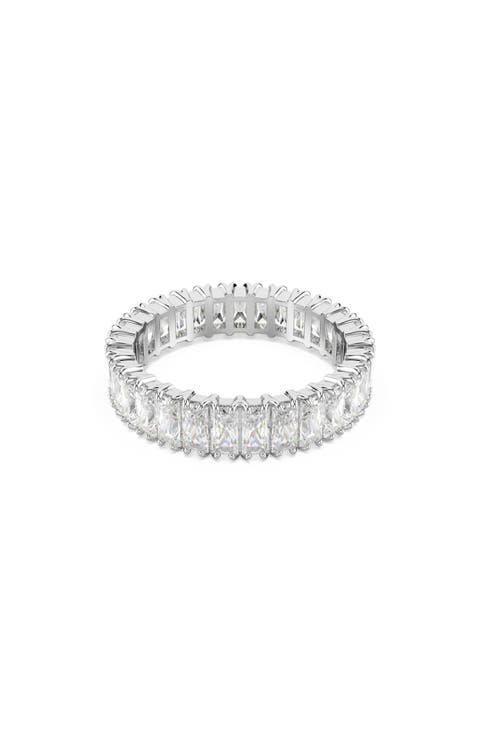 Matrix Baguette Crystal Eternity Ring