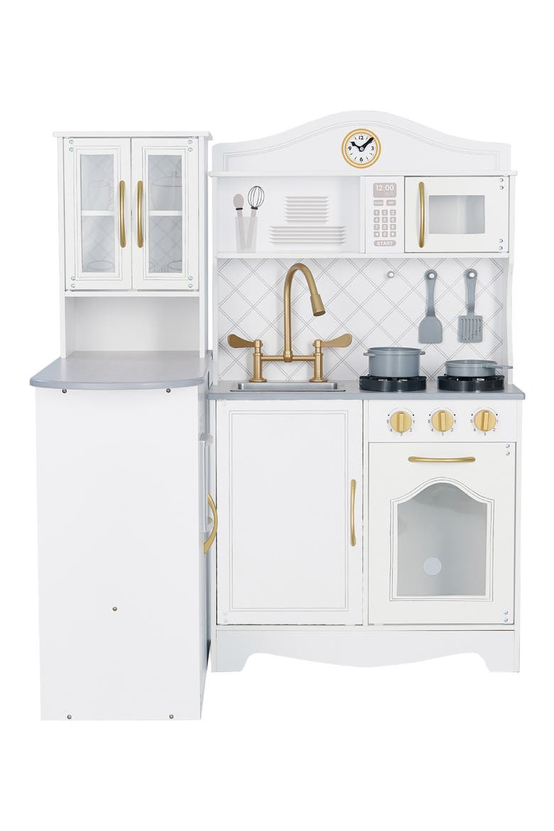 Little Chef Upper East Retro Kitchen Playset, Alternate, color, WHITE / GOLD