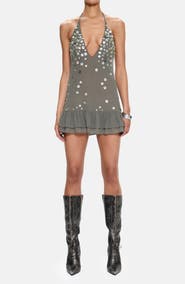 JADED LONDON Button Me Up Minidress
