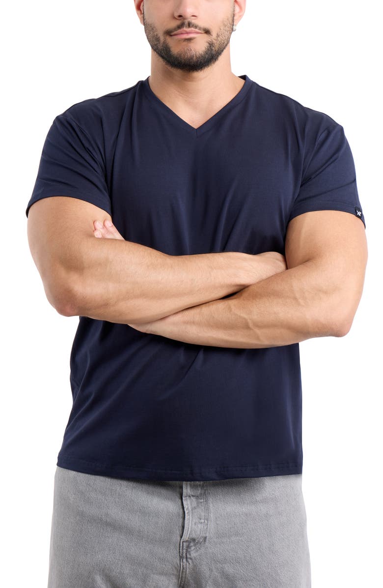 XRAY V-Neck Flex T-Shirt, Alternate, color, Navy