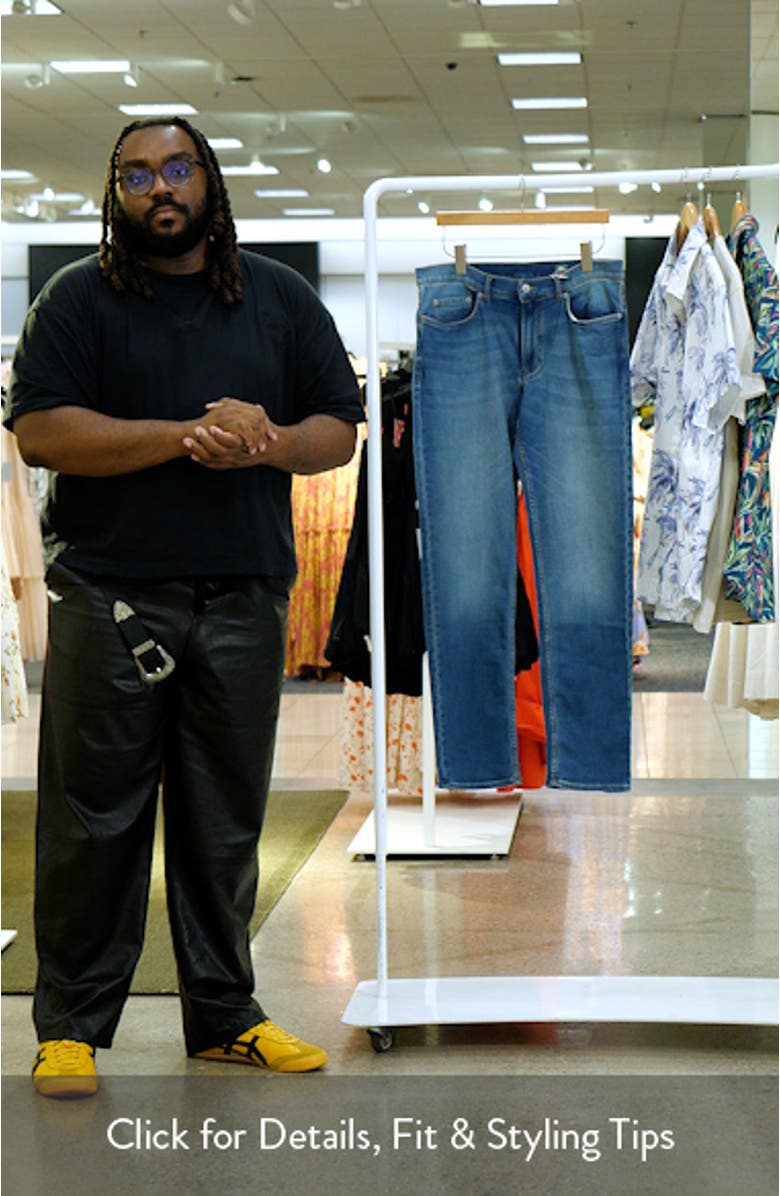 Stretch Terry Straight Leg Jeans, sales video thumbnail