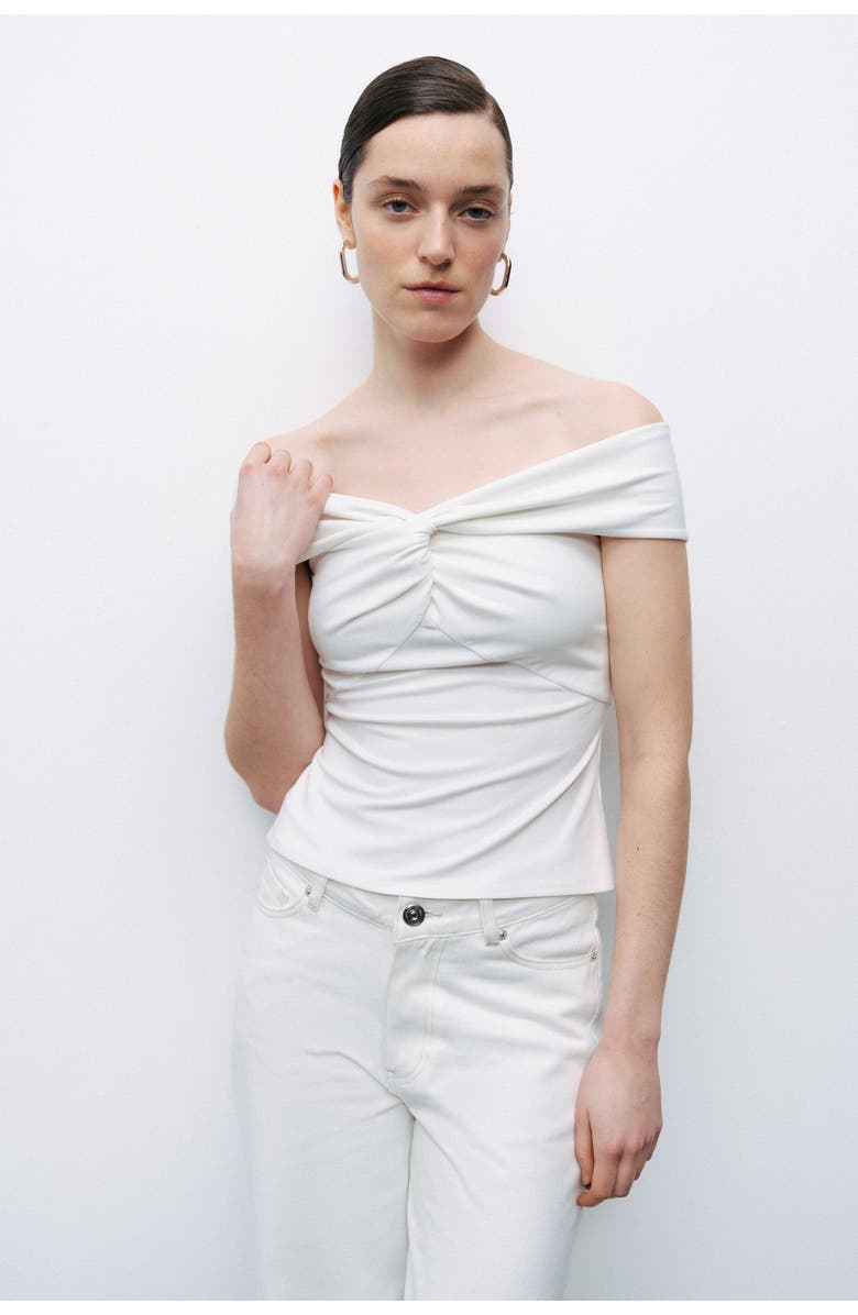 Nocturne Twist Detail Blouse, Main, color, 