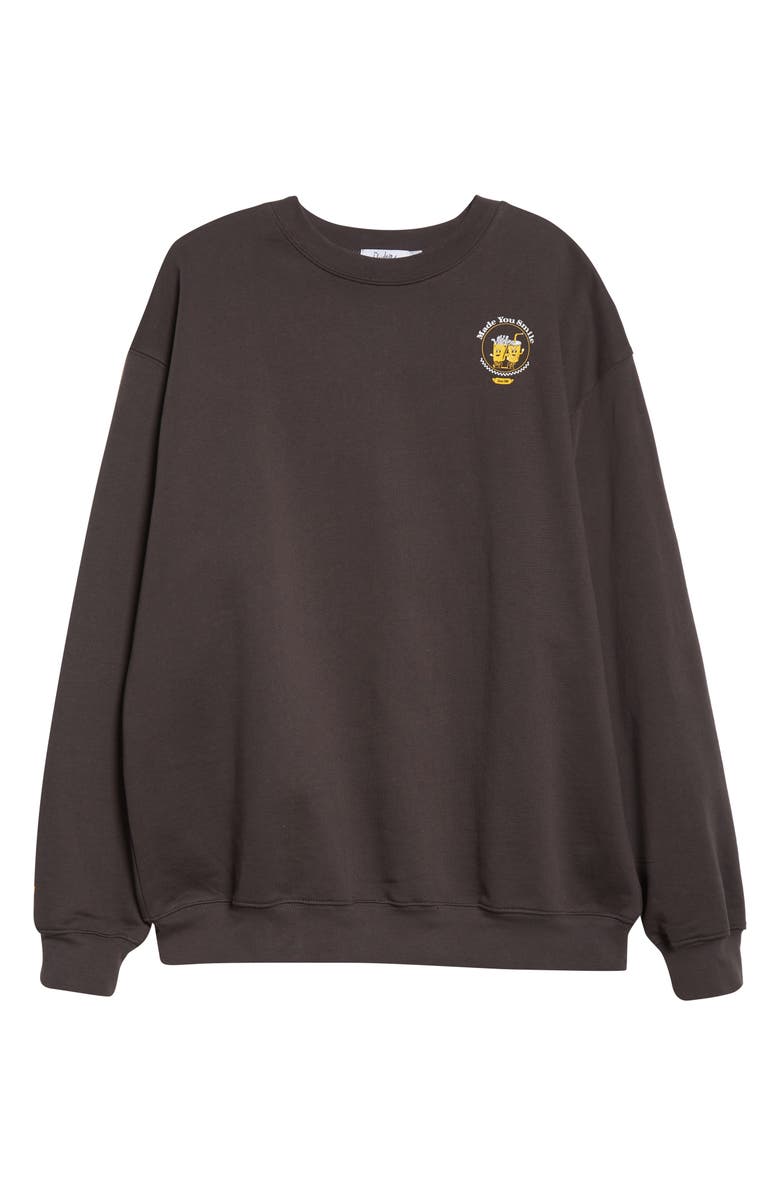 THE MAYFAIR GROUP Made You Smile Cotton Sweatshirt, Alternate, color, 