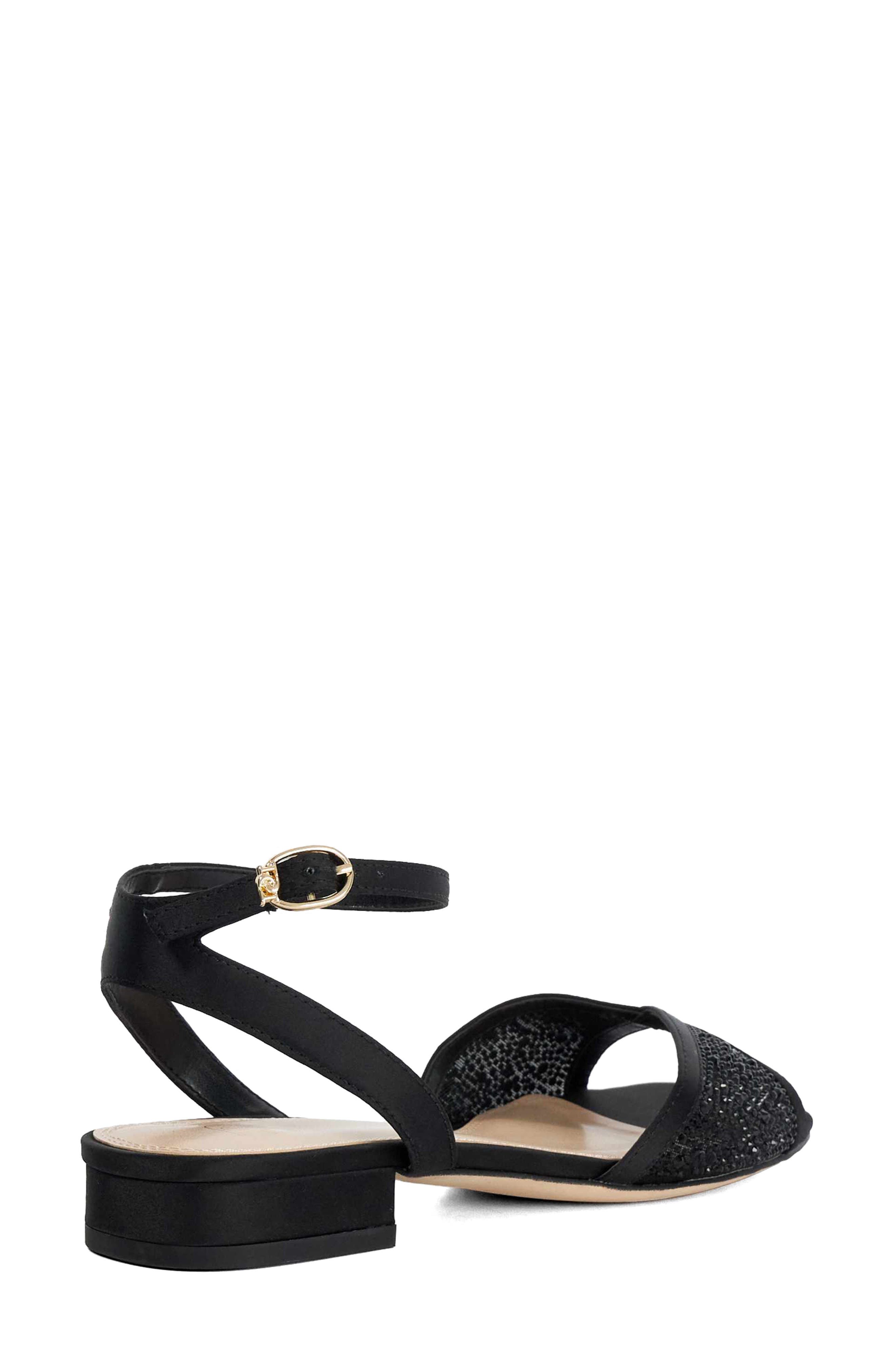 Dune London <p>Naxxos Crystal Embellished Sandal (Women)</p>, Alternate, color, Black