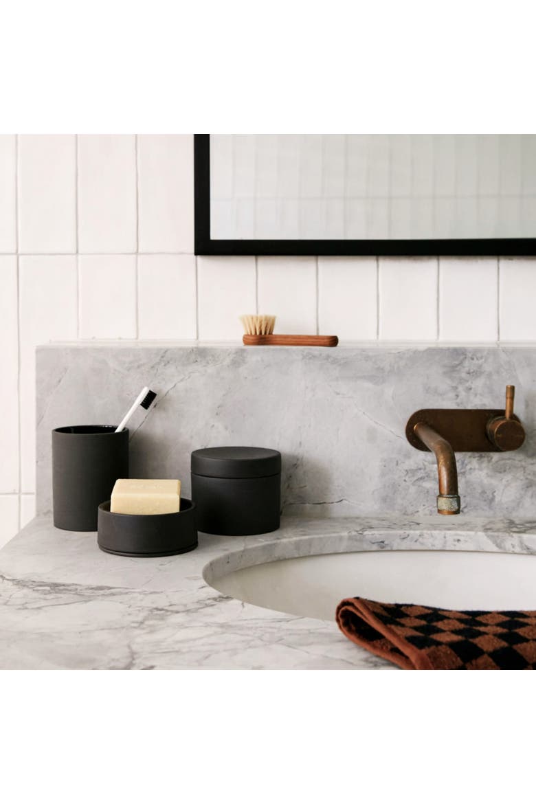 Sabia Soap Dish - Bathroom Accessories - 10cm x 4cm, Alternate, color, Black