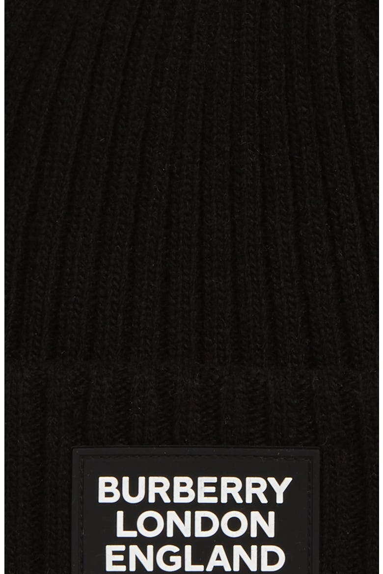 Logo Patch Wool Beanie, Alternate, color, BLACK