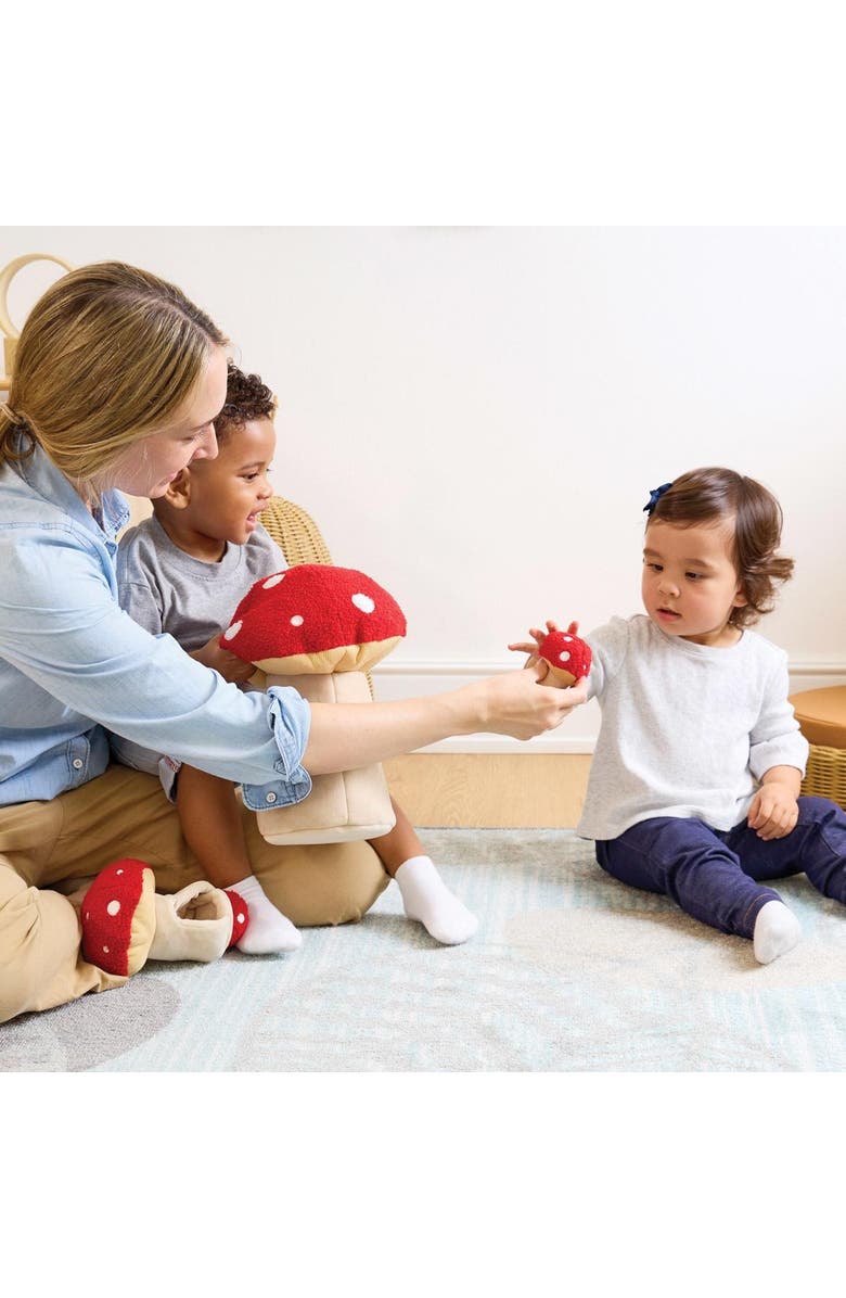 Kaplan Early Learning Company Plush Mushrooms  - Set of 4, Alternate, color, Multicolored