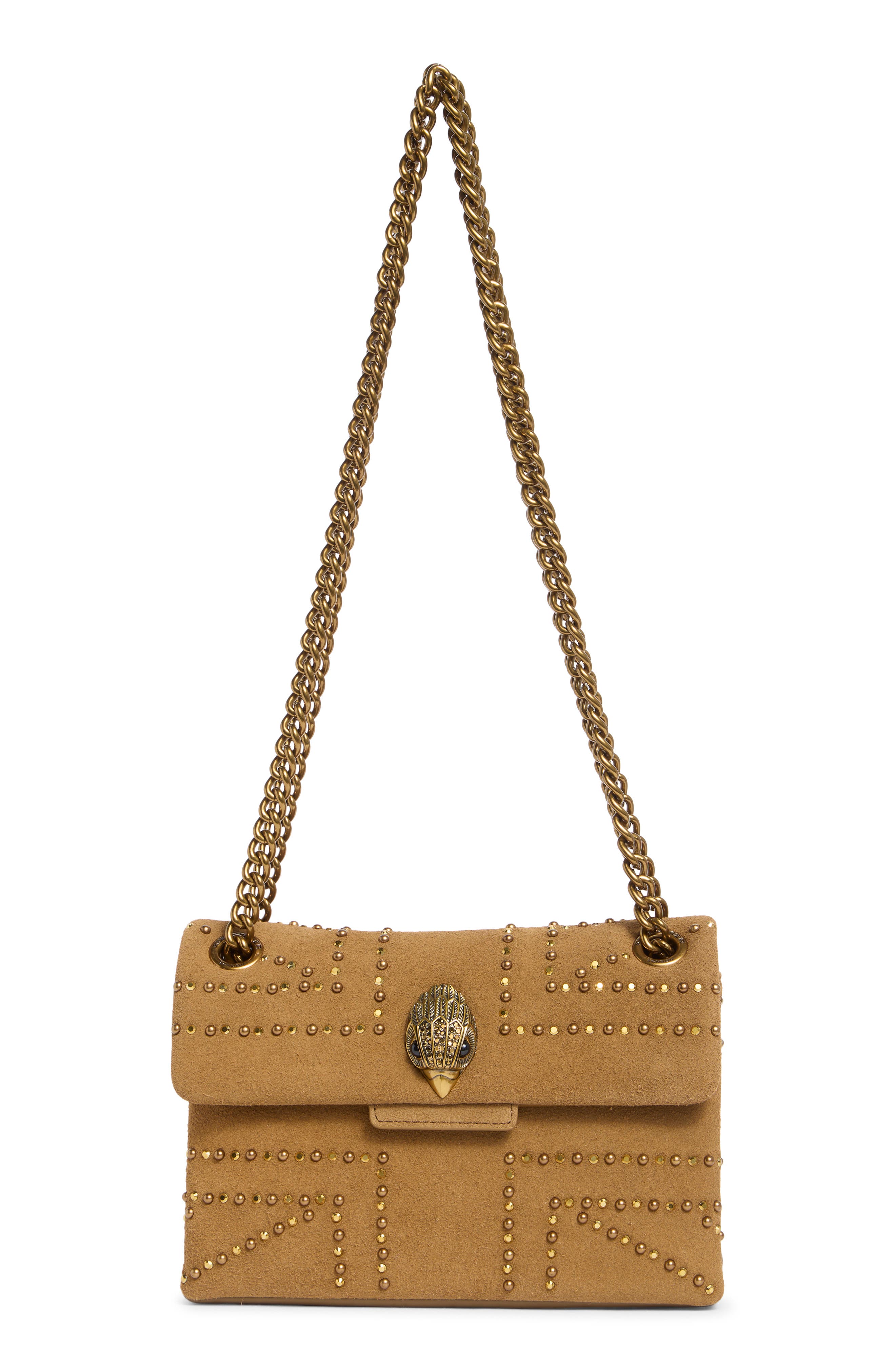 Mini Union Jack Studded Leather Crossbody Bag