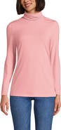 Lands' End Lightweight Jersey Skimming Long Sleeve Turtleneck