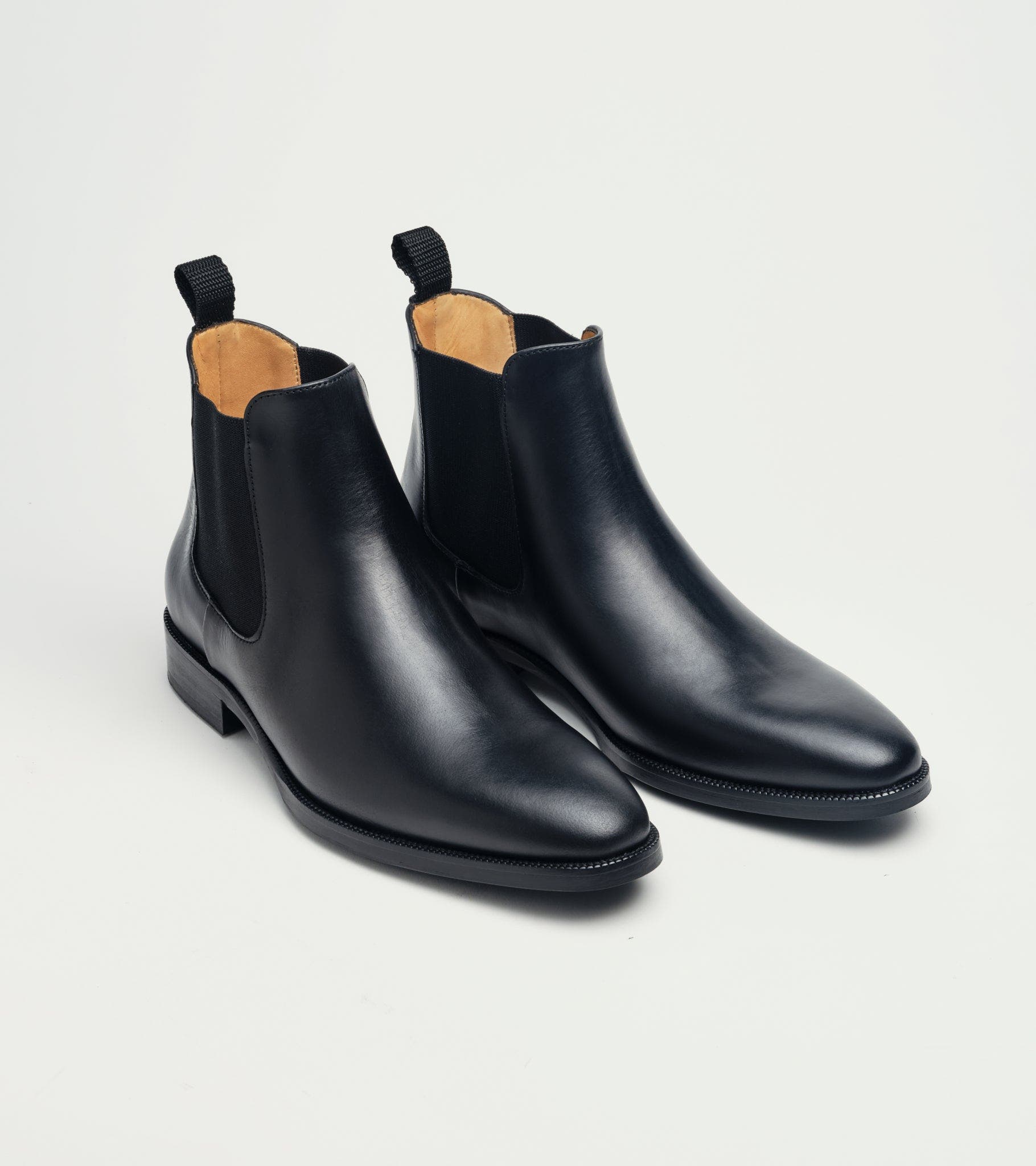 Jack Erwin Ellis Chelsea Boot, Alternate, color, Black Full Grain