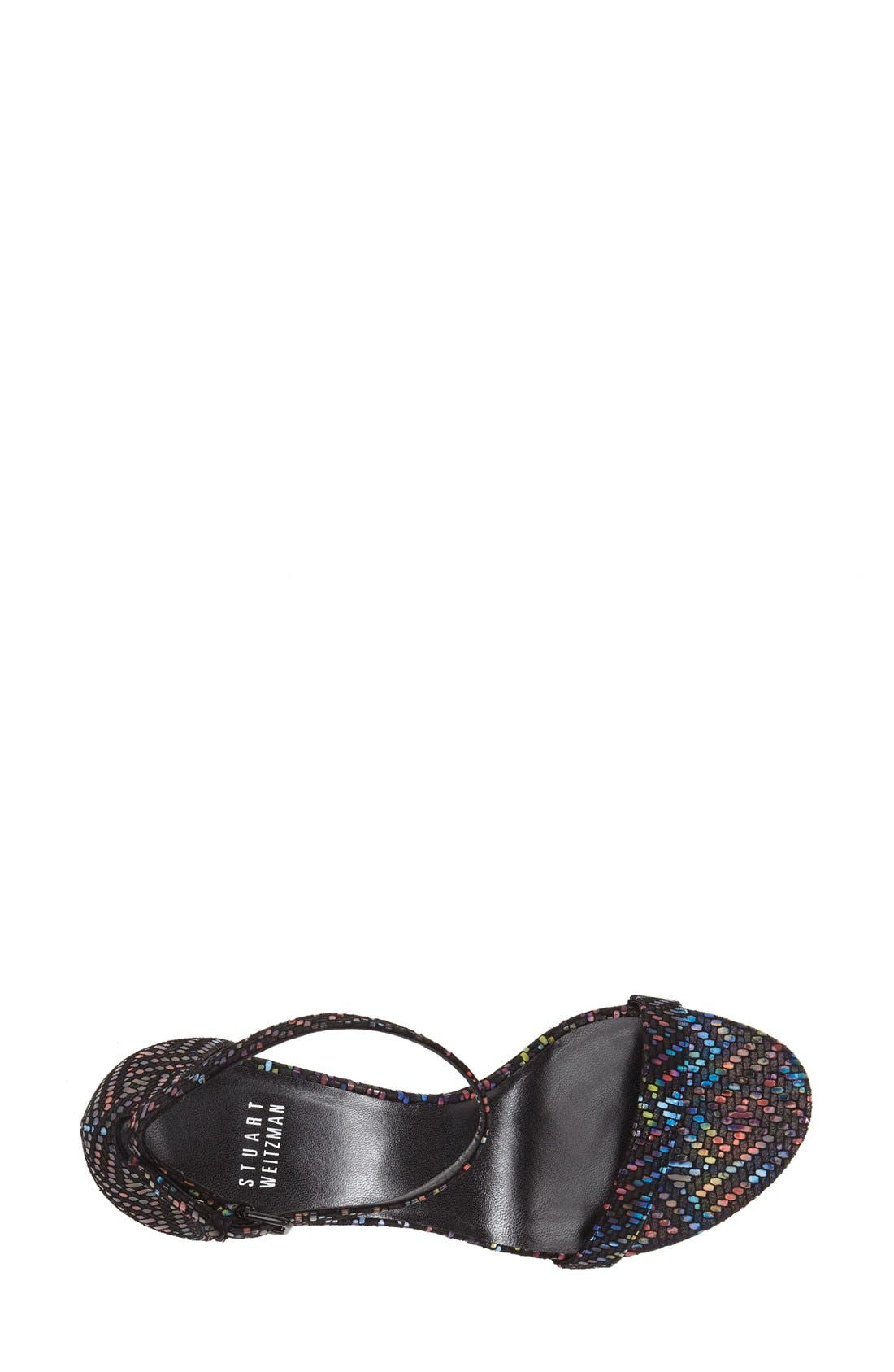 'Nunaked' Leather Ankle Strap Sandal, Alternate, color, MULTI TECHNICOLOR NAPPA
