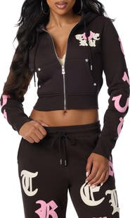 True Religion Appliquéd Full Zip Hoodie
