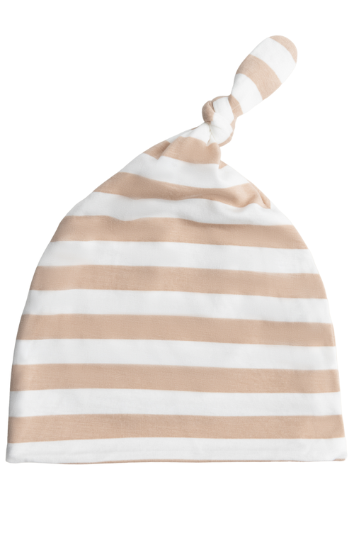 Kindred Bravely Knotted Baby Gown And Hat In Neutral