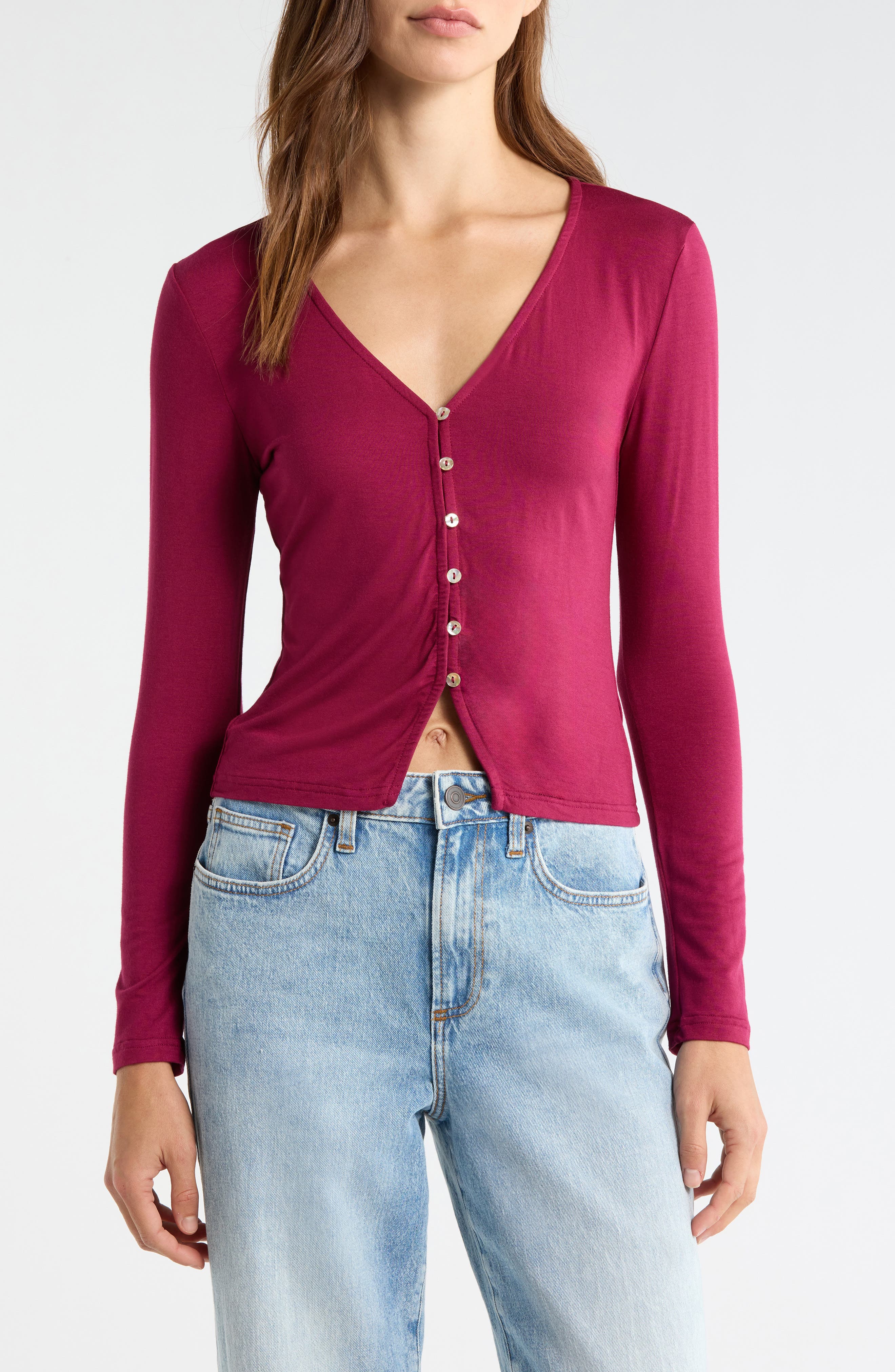 Shelby Button-Up Knit Top - image 3