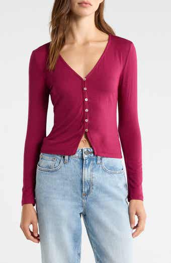 Shelby Button-Up Knit Top