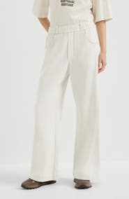 Brunello Cucinelli Cotton smooth French terry trousers
