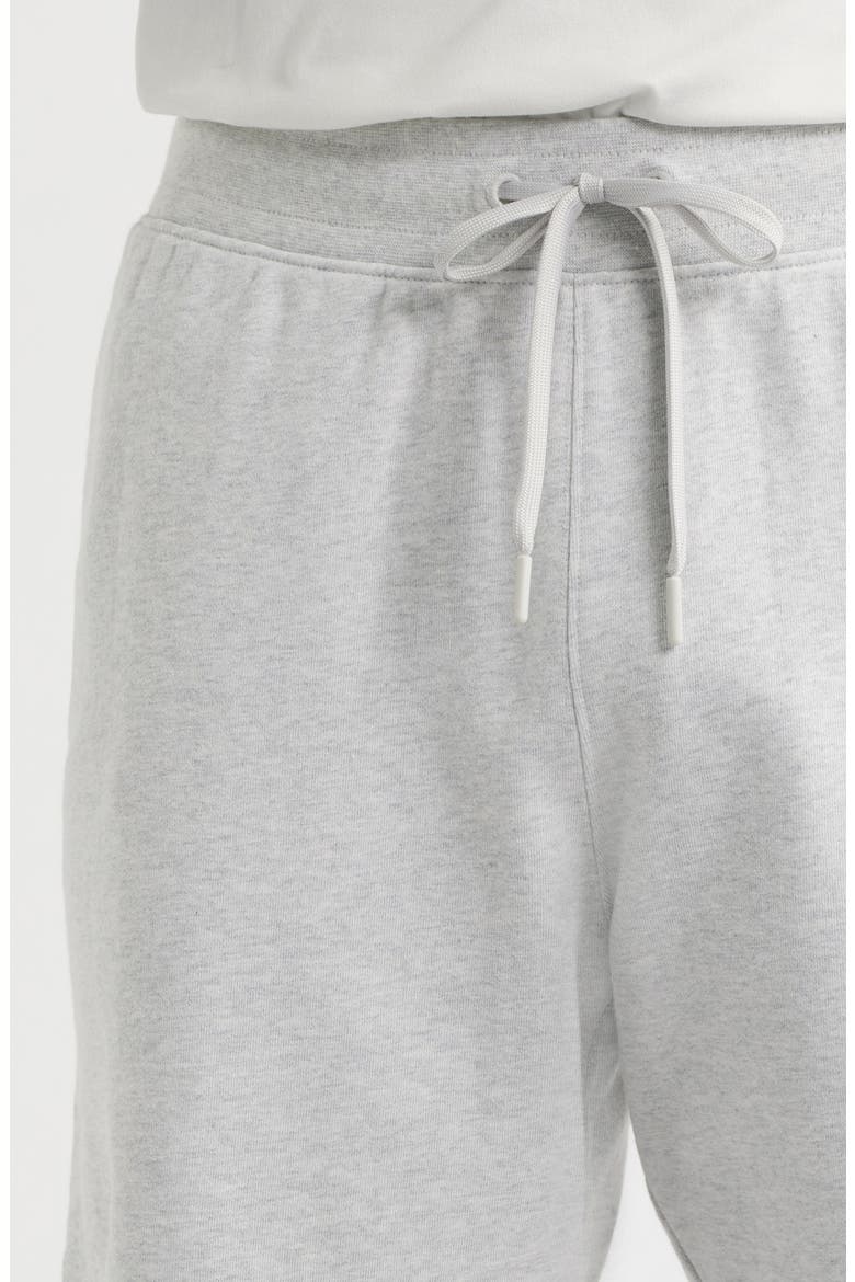 7-Inch Cotton French Terry Drawstring Shorts, Alternate, color, GREY LUNAR HEATHER