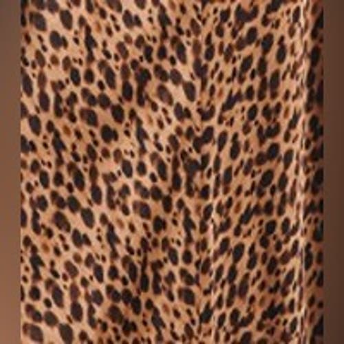 Ghost London Eden Leopard Satin Maxi Slip Dress In Brown