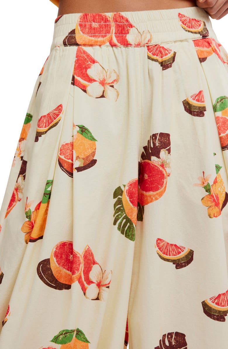 Free People Moonflowr Cotton Blend Balloon Pants, Alternate, color, Funky Fruits