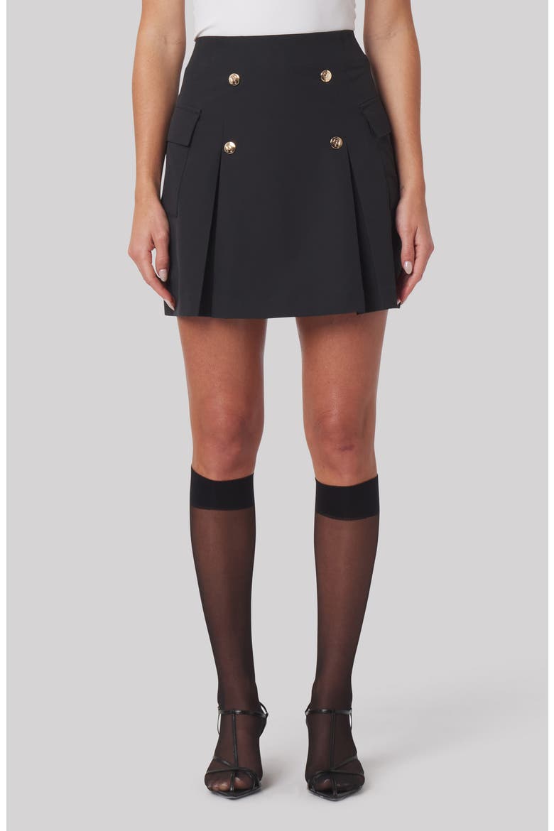 Sabrina Performance Miniskirt, Main, color, BLACK