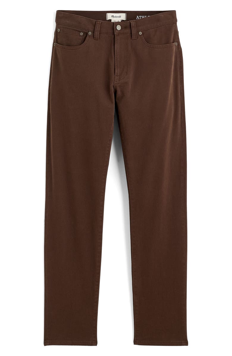 Madewell The Allday 1991 Straight-Leg Pants, Alternate, color, Dark Brown