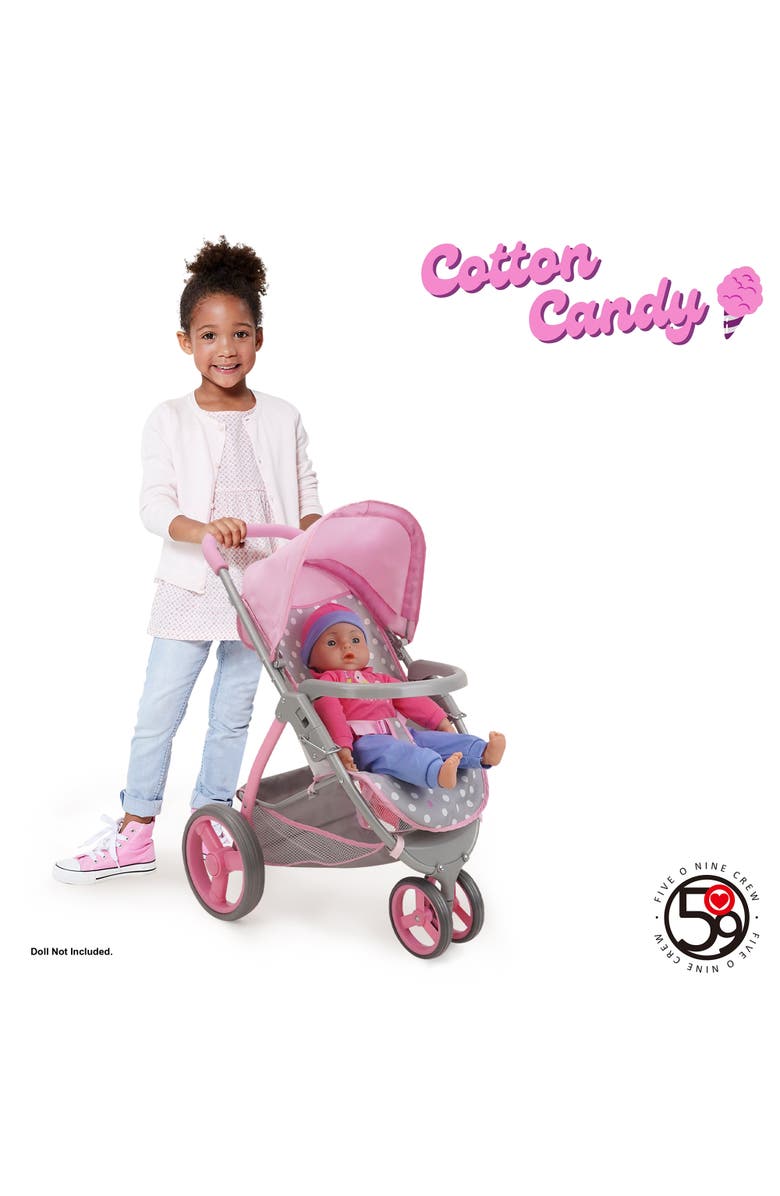 509 Crew Cotton Candy Pink Doll Jogger Stroller, Fits Dolls Up to 24", Alternate, color, Multicolored