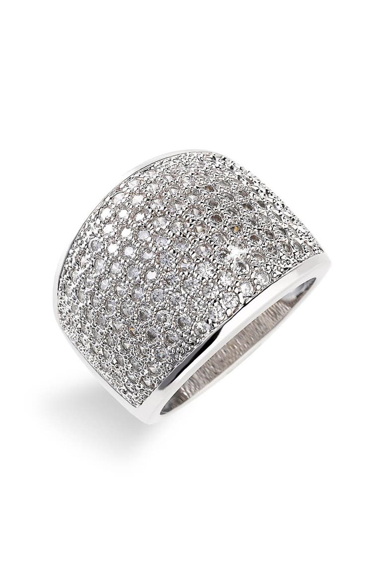 Pavé Ring, Alternate, color, SILVER