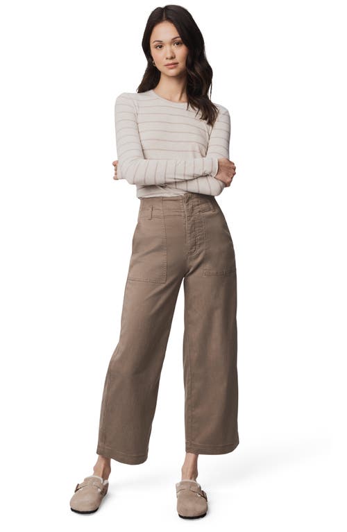 Splendid Ottilie Cotton Blend Cargo Pants In Brown